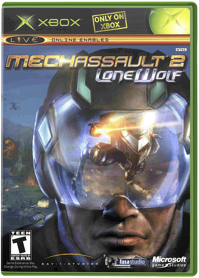 MechAssault 2 Lone Wolf box art for Xbox